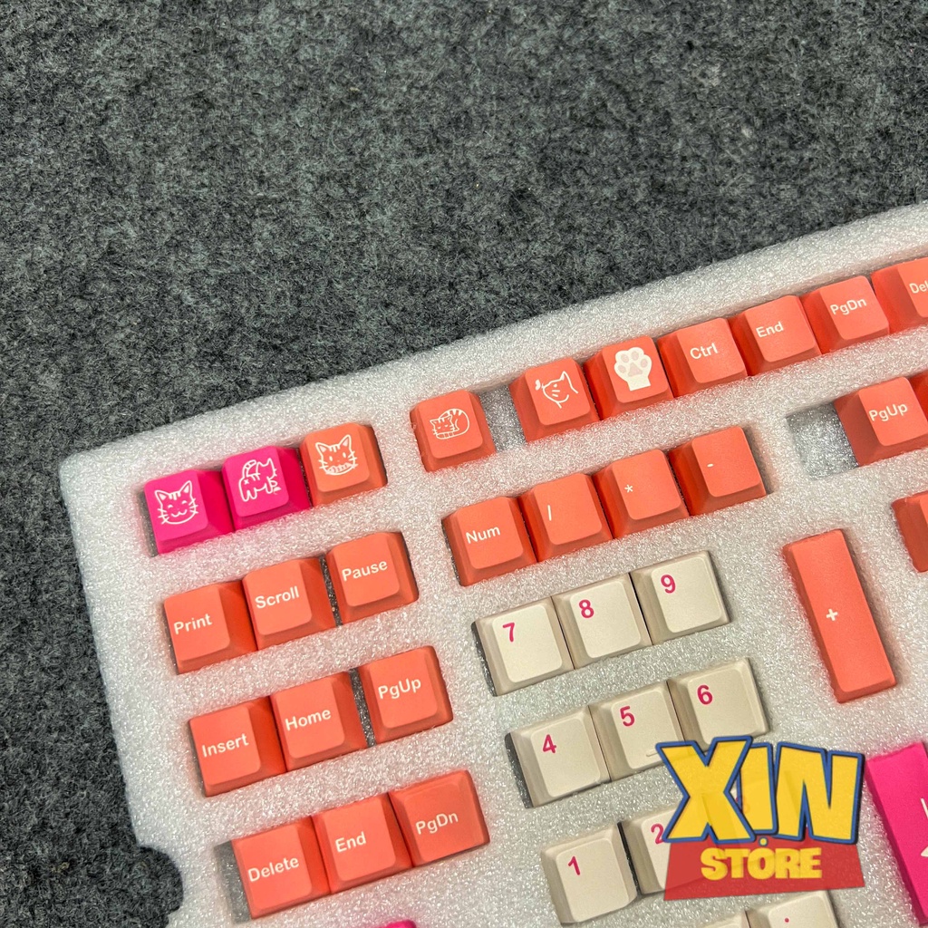 Set Keycap PBT Orange Boi 146 Phím