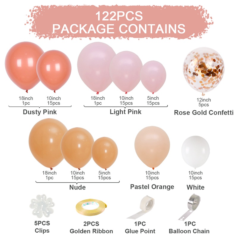 Set 159 Bong Bóng Hoa Cúc Trắng Vàng Hồng Trang Trí Tiệc Sinh Nhật/Tiệc Cưới