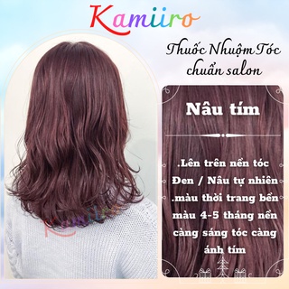 [ KHÔNG TẨY ] Thuốc nhuộm tóc NÂU TÍM