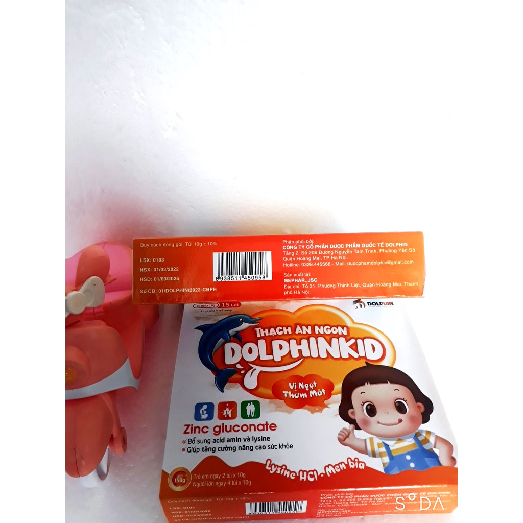 Thạch ăn ngon DOLPHINKID, giúp ăn ngon và tăng cường sức đề kháng