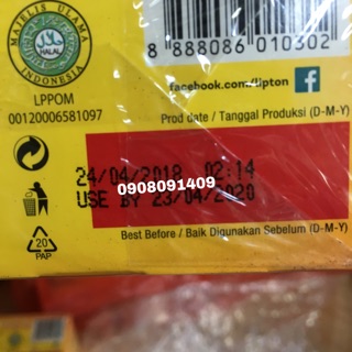 Trà lipton hộp 100 gói