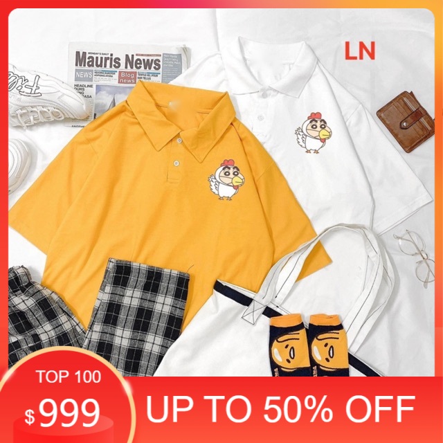 Sét áo polo con gà + quần kẻ đen , Áo thun nam nữ, quần kaki, quần nữ, sét bộ mặc ở nhà MODY