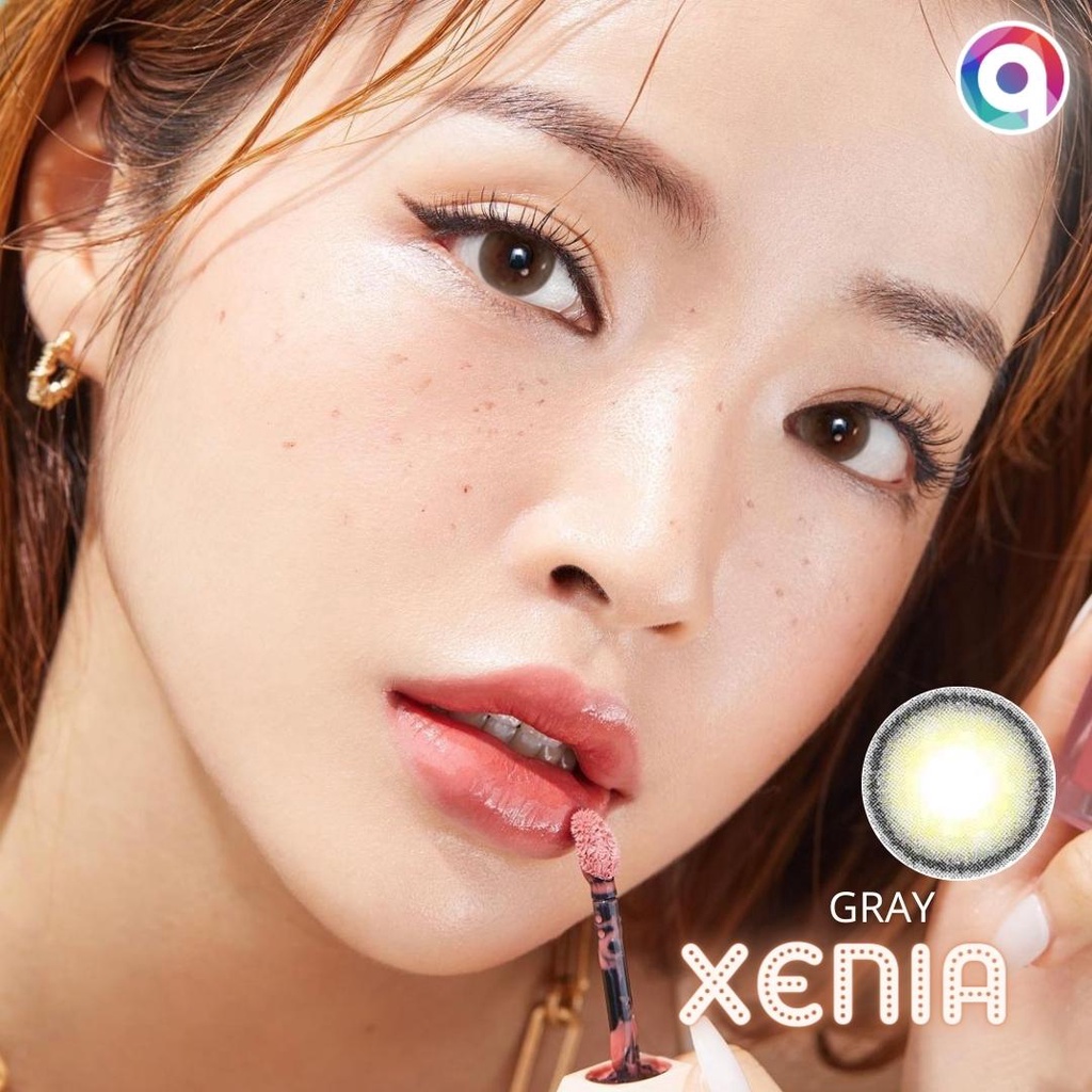 Kính áp tròng QUYNH LENS xenia gray 0-8 độ