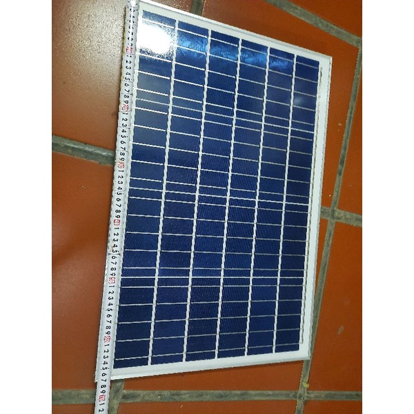 Tấm pin năng lượng mặt trời poly 6v,55w dây dài 5m