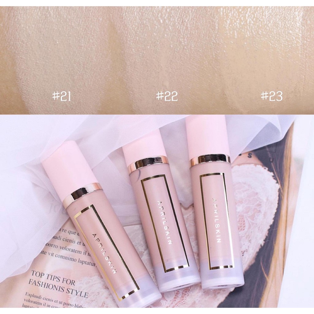 [Date 09/2022]Kem Nền Che Phủ Hoàn Hảo, Lâu Trôi AprilSkin Perfect Cover Fit Foundation 32ml