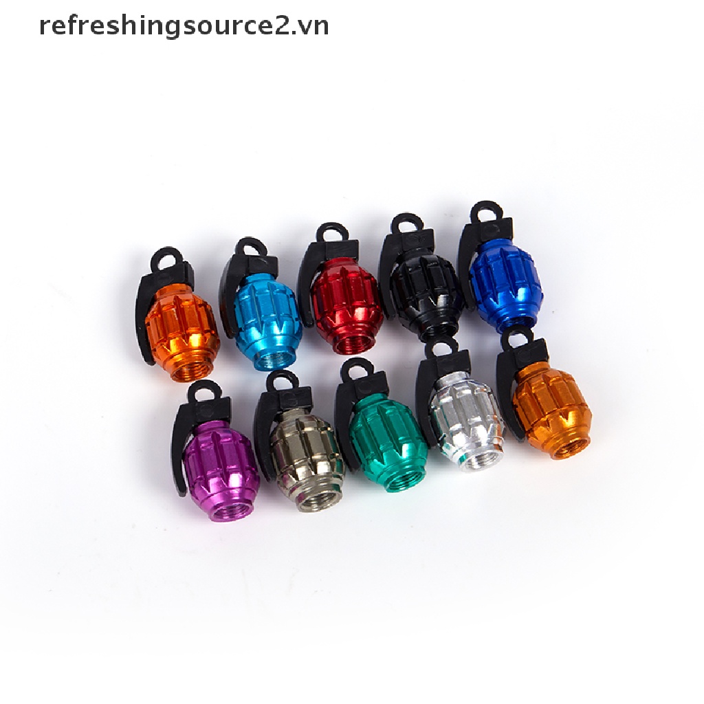 Bộ 2 Nắp Van Bánh Xe Bằng Nhôm Chuyên Dụng Cho Xe Mô Tô / Xe Hơi / Xe