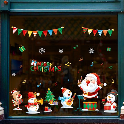 decal dán kính, dán tường noel