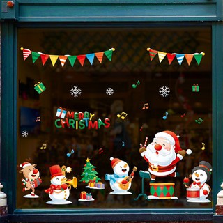 Decal dán kính, dán tường noel