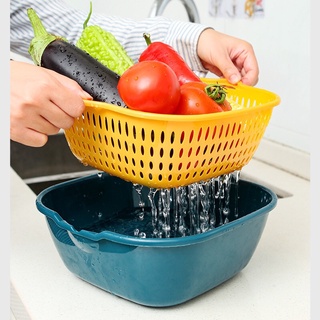 Bộ Rổ Nhựa Cao Cấp 6 Món,Rổ Nhựa Kèm Chậu Đựng Đồ Đa Năng Có Quai Xách