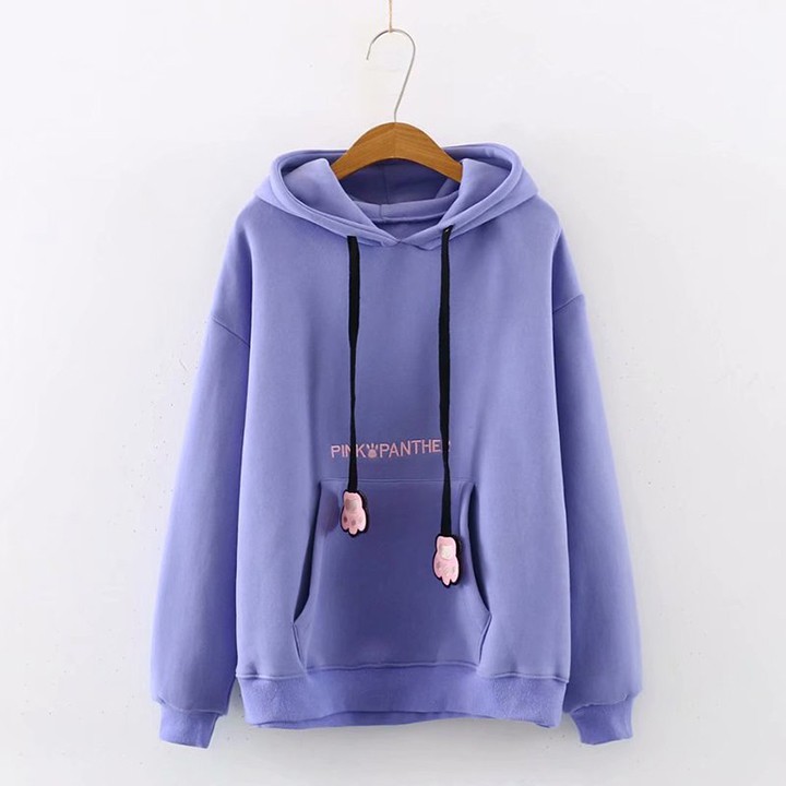 Áo hoodie lót nỉ thời trang nữ hình mèo dễ thương kiếu dáng fresize phong cách năng động trẻ trung | WebRaoVat - webraovat.net.vn