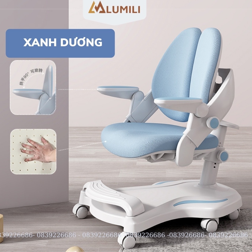 [ tặng đai chống gù và bọc ghế] ghế chống gù chống cận thông minh trẻ em Lumili M6 tạo tư thế ngồi đúng bảo vệ cột sống