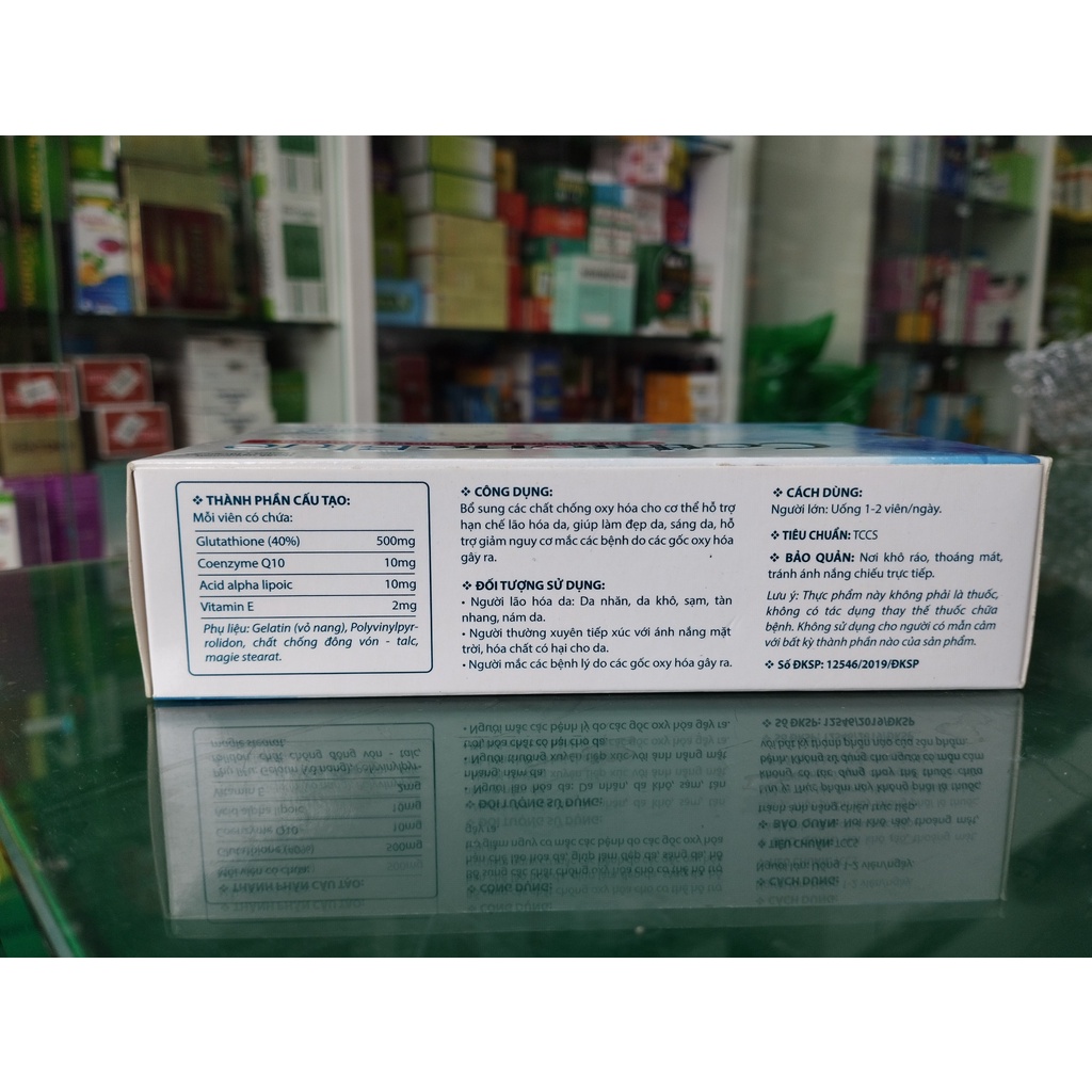 Cothione Blue- Hỗ trợ giúp chống oxy hóa, tăng cường hệ thống miễn dịch, chống lại sự lão hóa, giảm nám da, sạm da