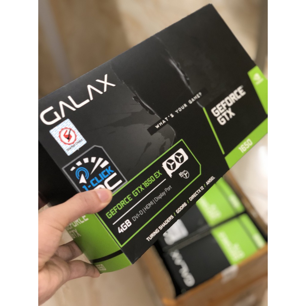 VGA GALAX GTX 1650 EX Plus (1-Click OC) 4GB GDDR6, new, bảo hành chính hãng 36th | BigBuy360 - bigbuy360.vn