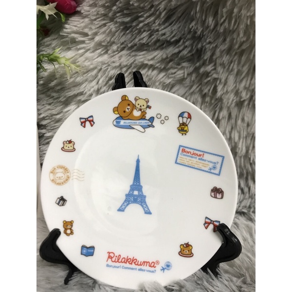 Dĩa gấu Rillakuma size 16cm, 17cm, 19cm