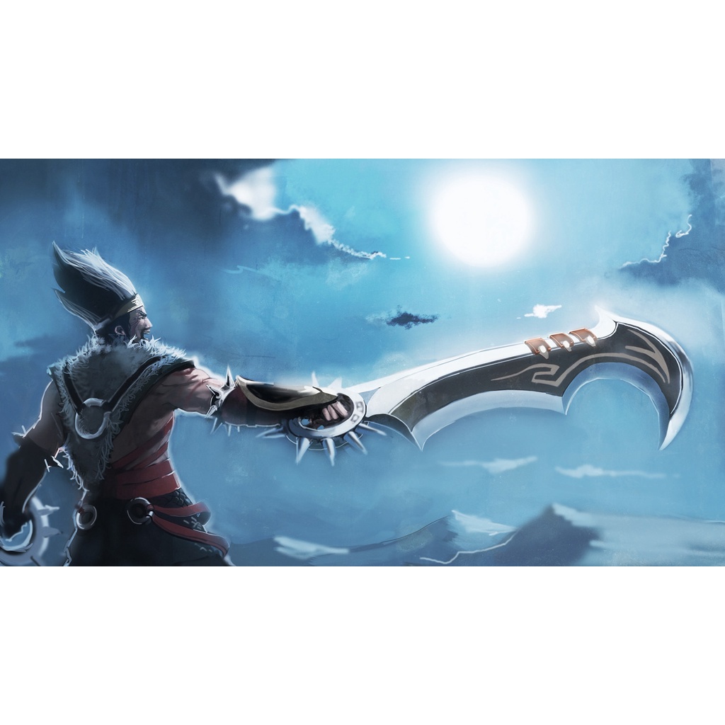 Poster A3, A4, A5 dán tường League of Legends, decal trang trí có keo DRAVEN - Mẫu 1, nhận in theo yêu cầu