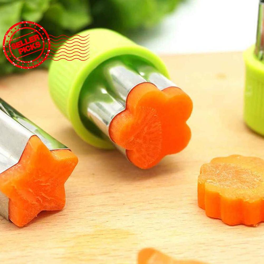 Bộ 9 Khuôn Cắt Rau Củ Quả Hình Ngôi Sao / Hoa / Trái Cây / Ngôi Sao