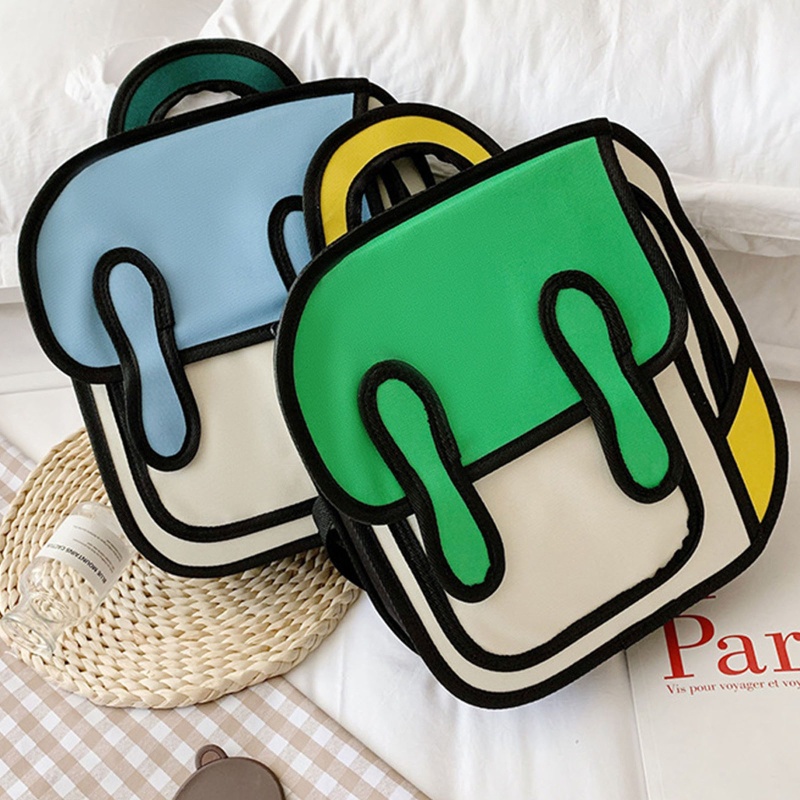 Ba Lô Đi Học / Du Lịch 2D Thời Trang Hàn Quốc Cho Bé