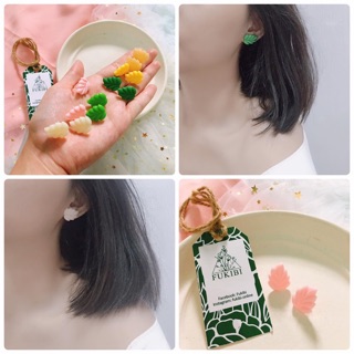 Bông tai chiếc lá xinh xắn ảnh thật
