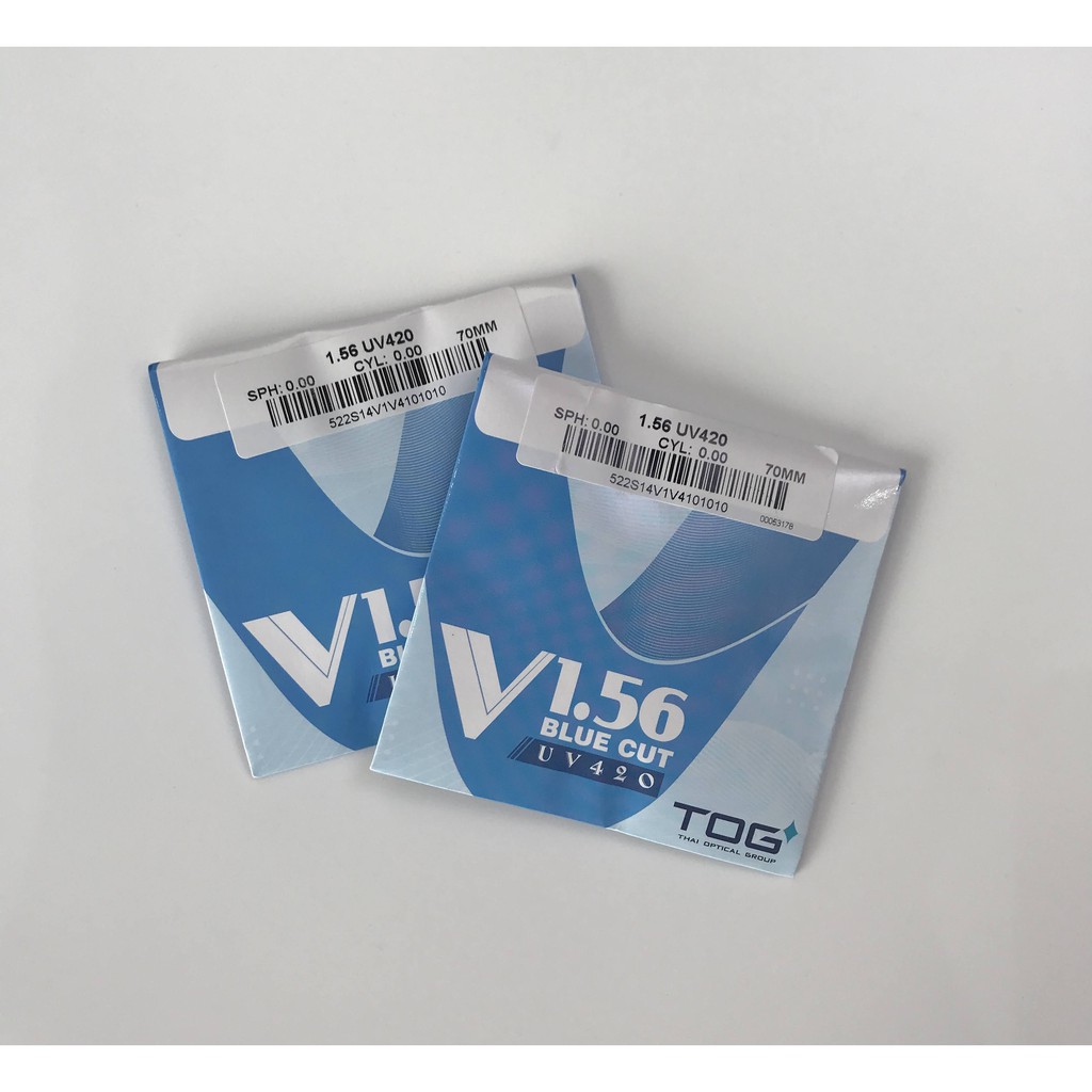 Tròng Kính Chống Ánh Sáng Xanh, Chống Bám Hơi Nước Thương hiệu Ouress-TOG-Excelite Chiết Suất 1.56 Trung Quốc