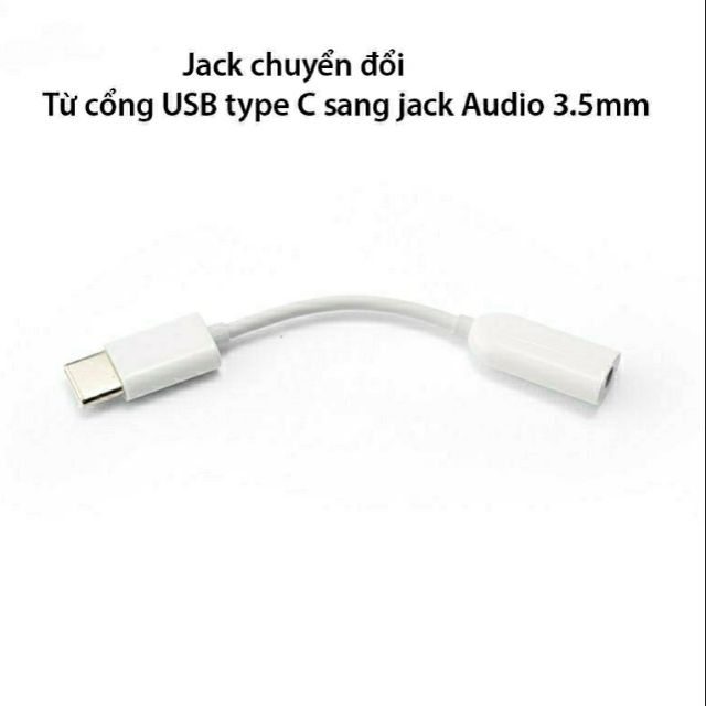 ✅ ☑ Cáp chuyển cổng type C sang cổng jack âm thanh 3.5mm cho điện thoại 🔚