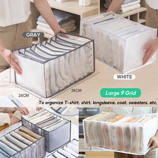 Hộp đựng đồ lót quần áo chia ngăn, khay vải lưới sắp xếp tủ quần áo gọn gàng 88308