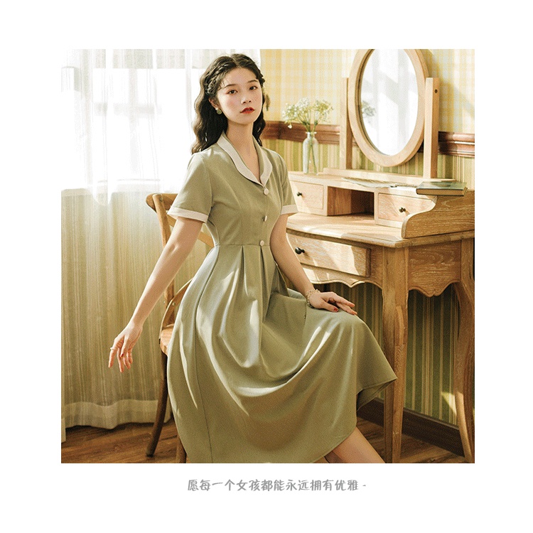 Đầm Sơmi Dáng Dài Thiết Kế Đơn Giản Cho Nàng Công Sở