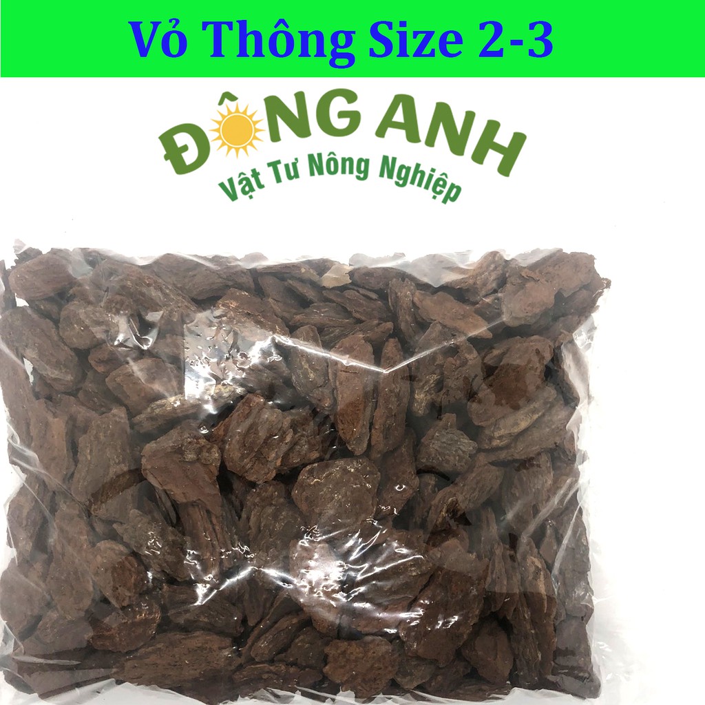 Vỏ Thông Trồng Lan Đã Qua Xử Lý Size 2-3 Túi 1kg