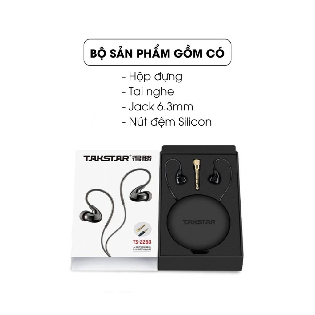 [Chính hãng] Tai nghe kiểm âm cao cấp Takstar TS-2260