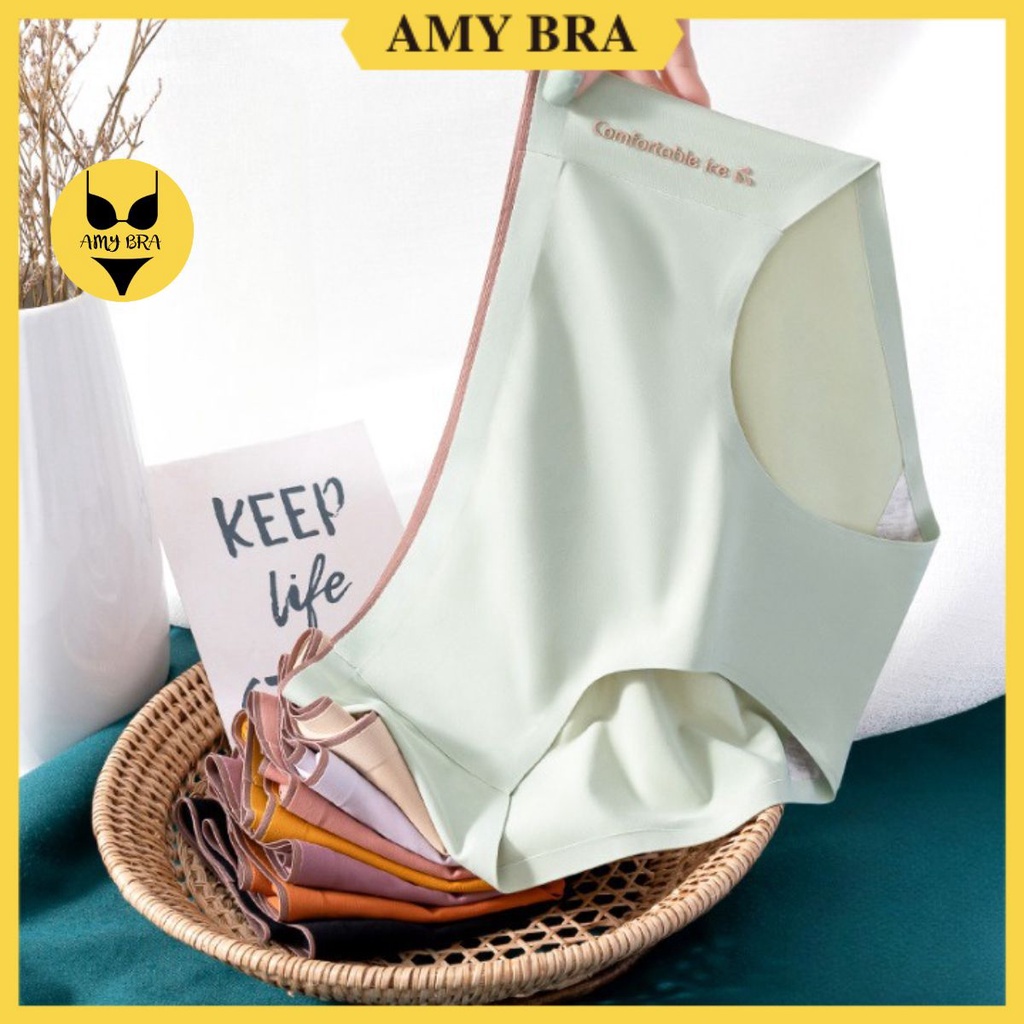 Quần Lót nữ Su Trơn - Quần Lót Su Đáy May Chắc Chắn Thông Thoáng Mềm Mịn AMYBRA L462