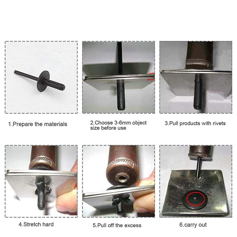 Set 20 đinh tán nhựa lỗ 6mm cho xe hơi BMW  X1 E84 X3 F25 X5 E70 X6 E71 - Chốt vít cho ô tô