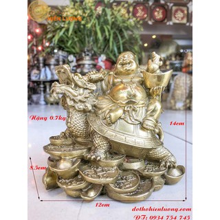 Phật di lặc cưỡi long quy – tượng phật di lặc cưỡi rùa đầu rồng
