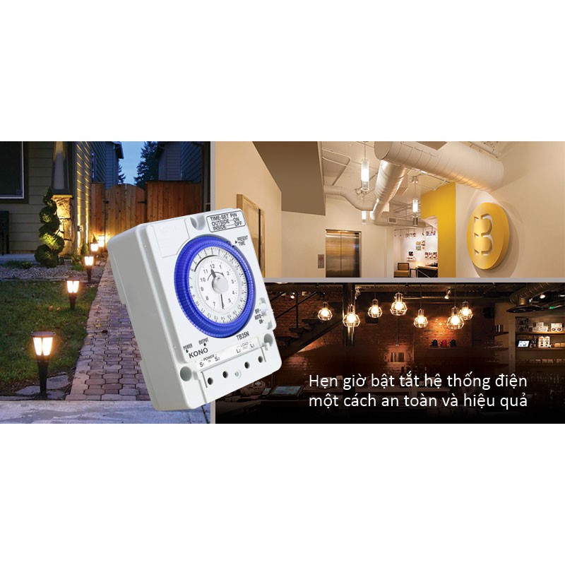 ⚡GIAO HỎA TỐC⚡ Công tắc hẹn giờ (Timer) 24h Camsco TB 35