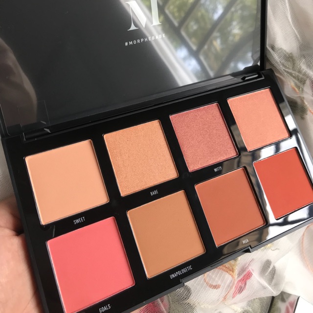 Phấn má Morphe 8W Warm Master Blush Palette