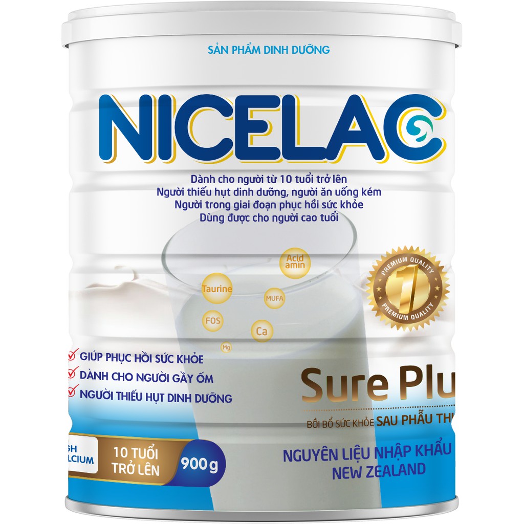 Sữa Non Nicelac Sure Plus 900 gram New Zealand