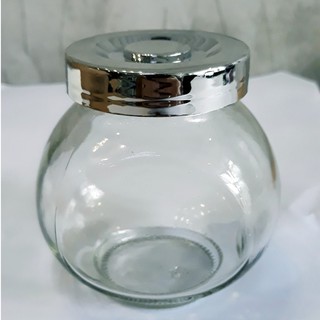  Hũ thủy tinh 2 đáy nắp bạc