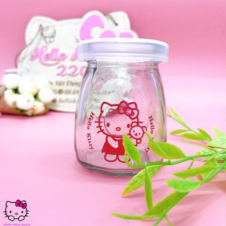 🌸🌸 Combo 12 cốc thủy tinh đựng sữa chua hình Hello Kitty ☘☘