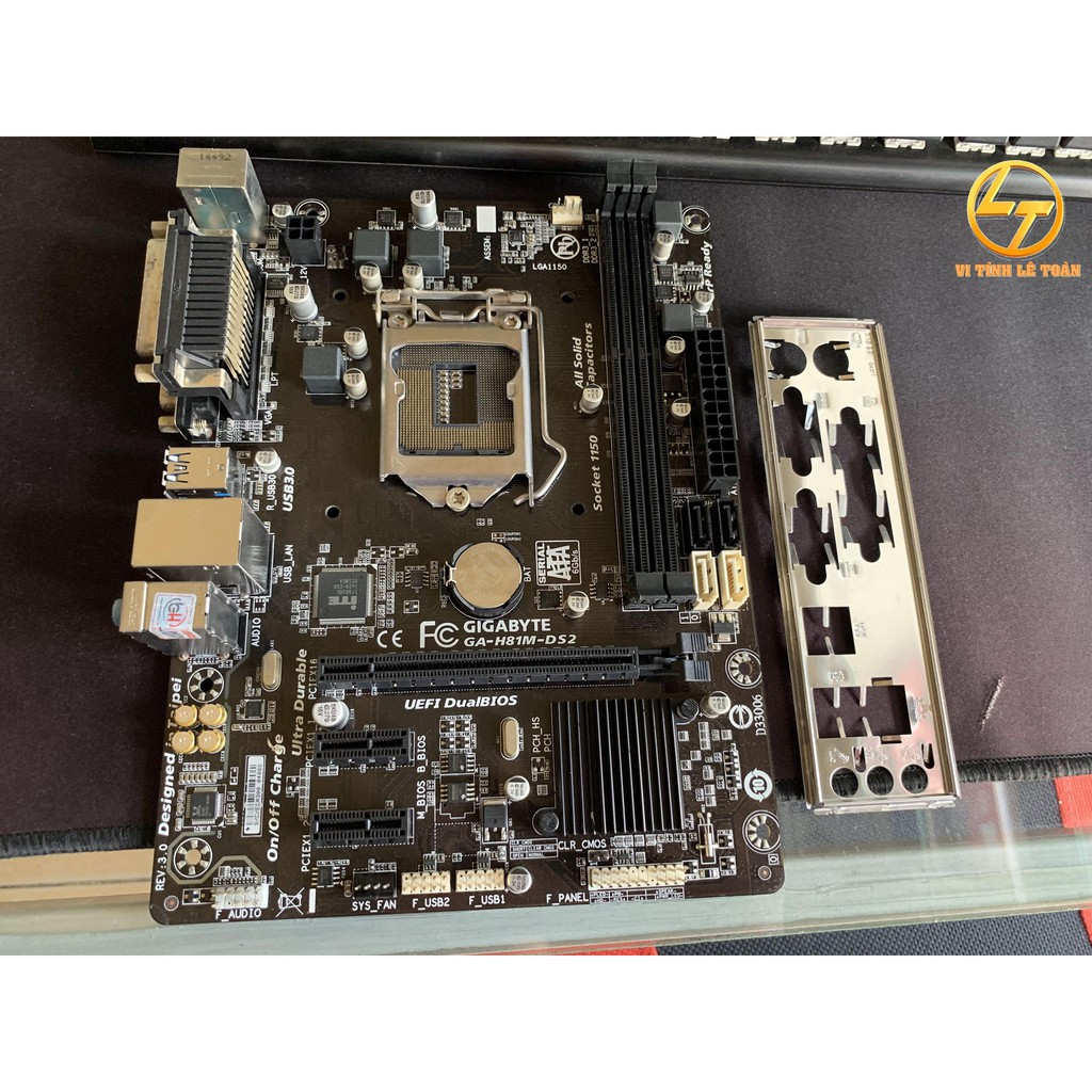 Mainboard GIGABYTE H81-DS2 Ver 3.0 Socket 1150 - Hàng máy lạnh đẹp keng