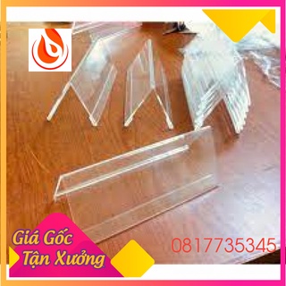 Bảng tên mica chữ a, bảng chức danh mica chữ a, biển tên chữ a 2 mặt, bảng tên để bàn chữ a