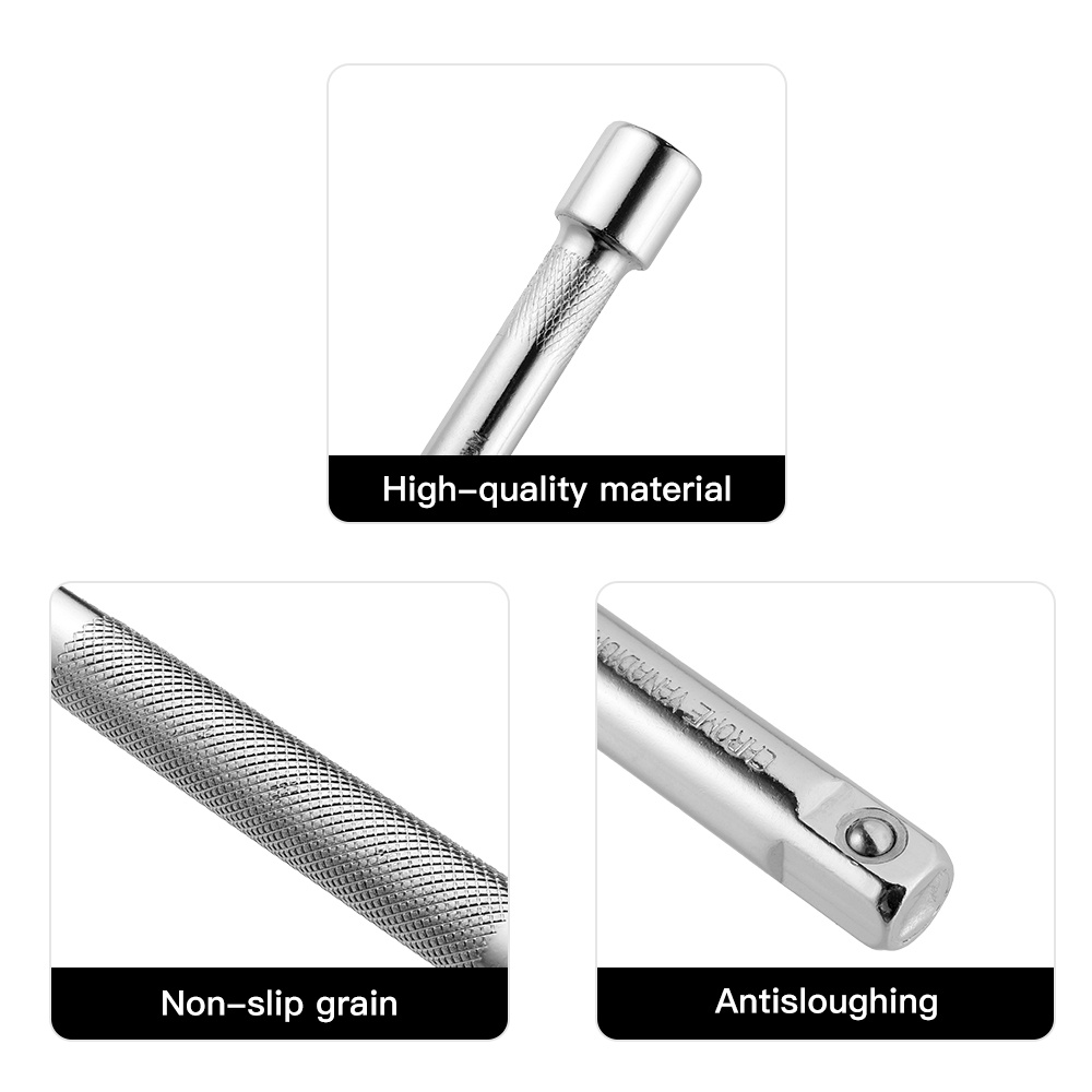 Thanh ống cờ lê nối dài EKEZ 250mm Nhật Kapusi đầu nối tuýp 1/2&quot; thép cứng CR-V cao cấp