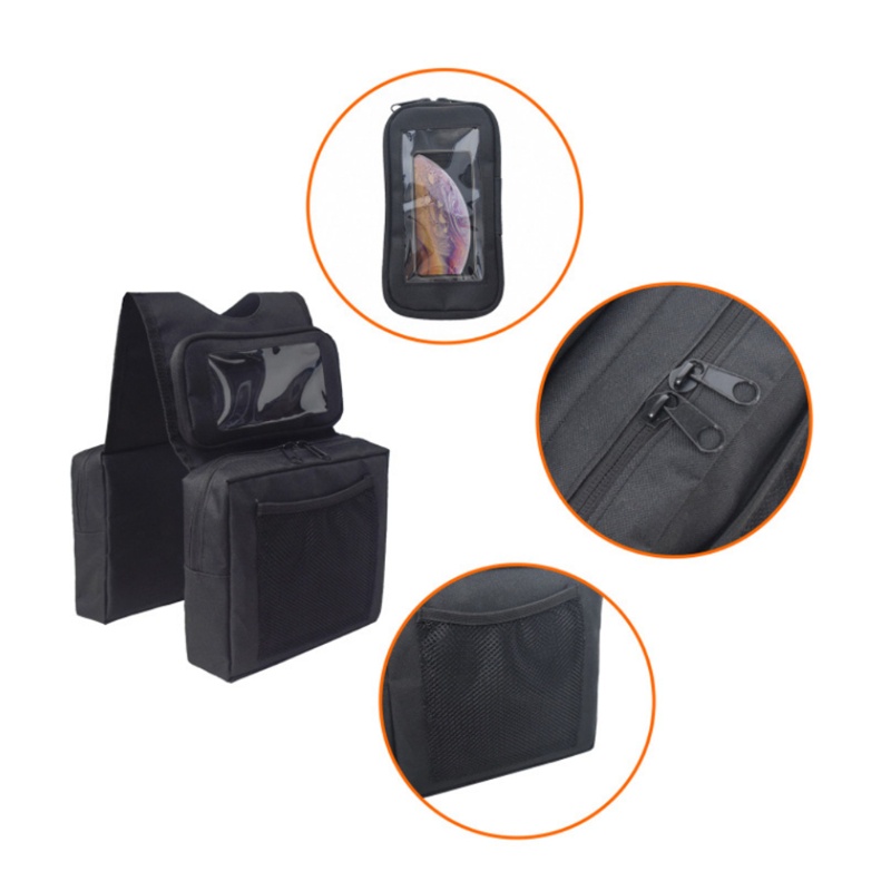 Sun ATV Túi Đựng Đồ Cỡ Lớn 2 Dây Kéo Gắn Yên Xe Máy UTV Snowmobile