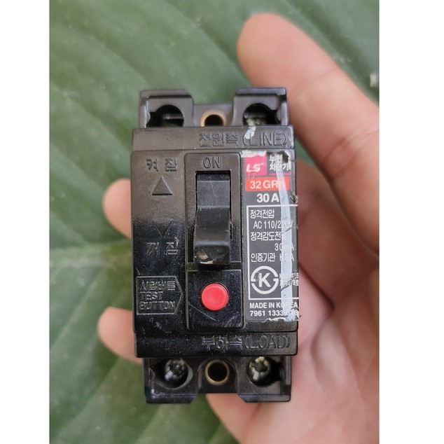 CB Chống Giật 15A-20A-30A - Hàng Bãi Bao Test - CB Chống Dòng Rò - Át Chống Giật