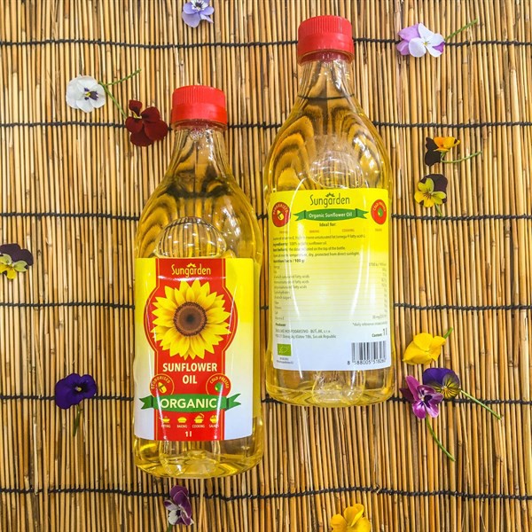 Dầu ăn hướng dương hữu cơ ép lạnh Sungarden - Organic