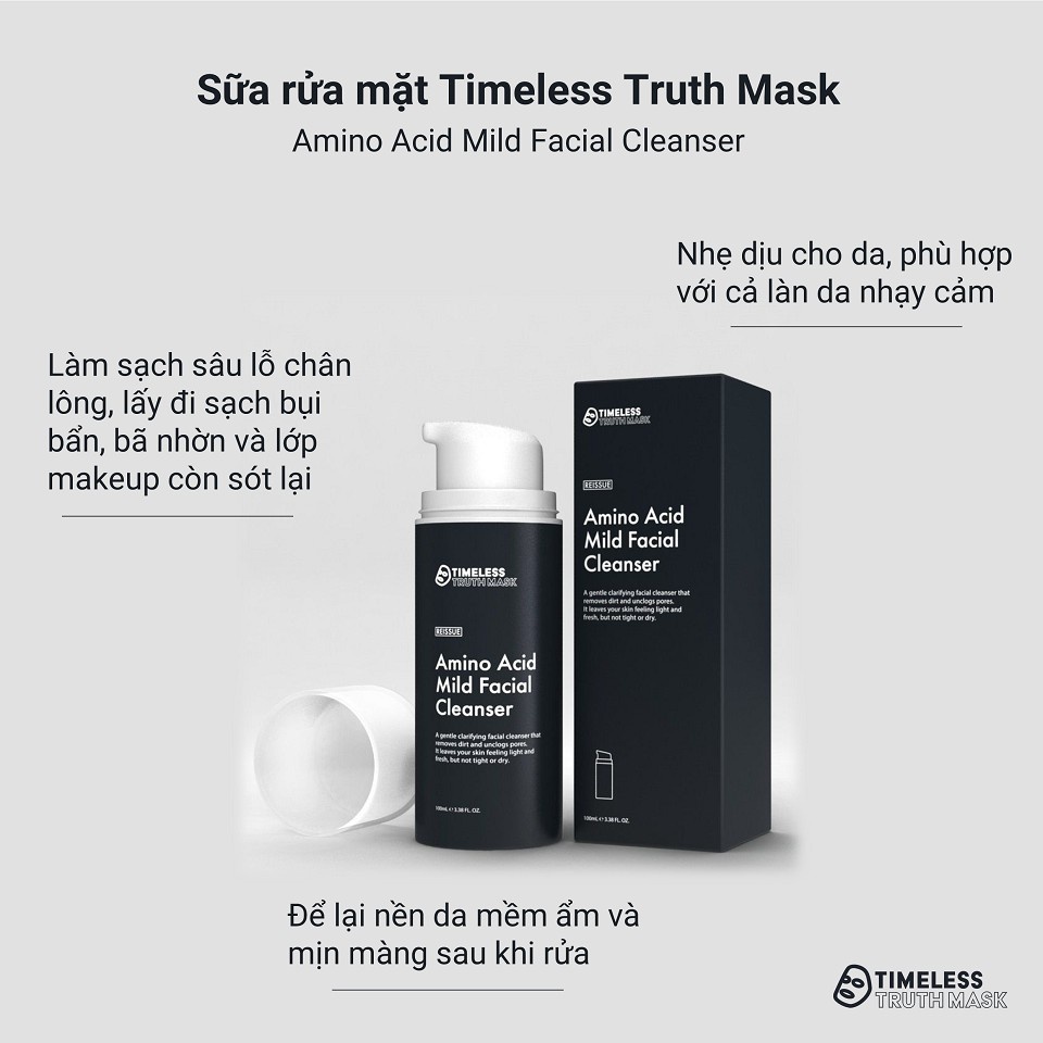 Sữa Rửa Mặt Làm Sạch Bã Nhờn, Làm Sáng Da Timeless Truth Mask - Reissue 100ml