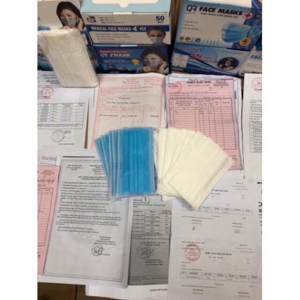 [HÀNG ĐÃ KIỂM ĐỊNH] Khẩu trang y tế 4 lớp Hộp 50 cái -An toàn đạt tiêu chuẩn | BigBuy360 - bigbuy360.vn