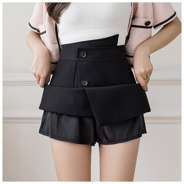 SUXI Chân Váy Chữ A Lưng Cao Màu Sắc Thời Trang Xuân Hè Cho Nữ