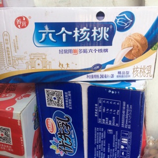 1 thùng sữa óc chó