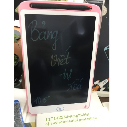 Bảng viết, bảng vẽ điện tử thông minh tự động xóa, bảng LCD cho bé 8''inh, 8''5 inch, 10'' inch, 12'' inch