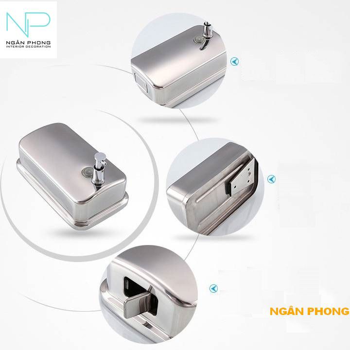 HỘP NƯỚC RỬA TAY INOX 304