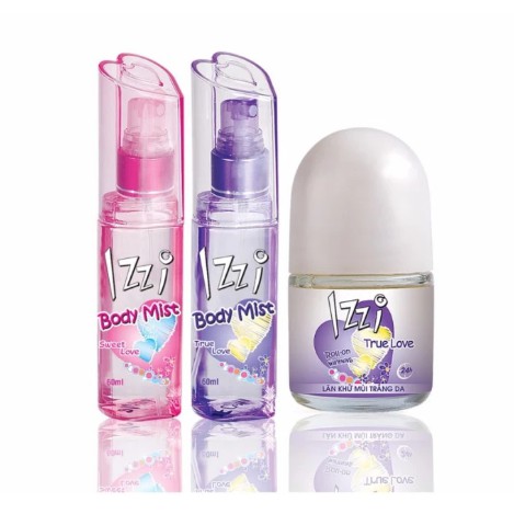 Combo 3 sản phẩm Nước hoa toàn thân Izzi và lăn Izzi 20 ml