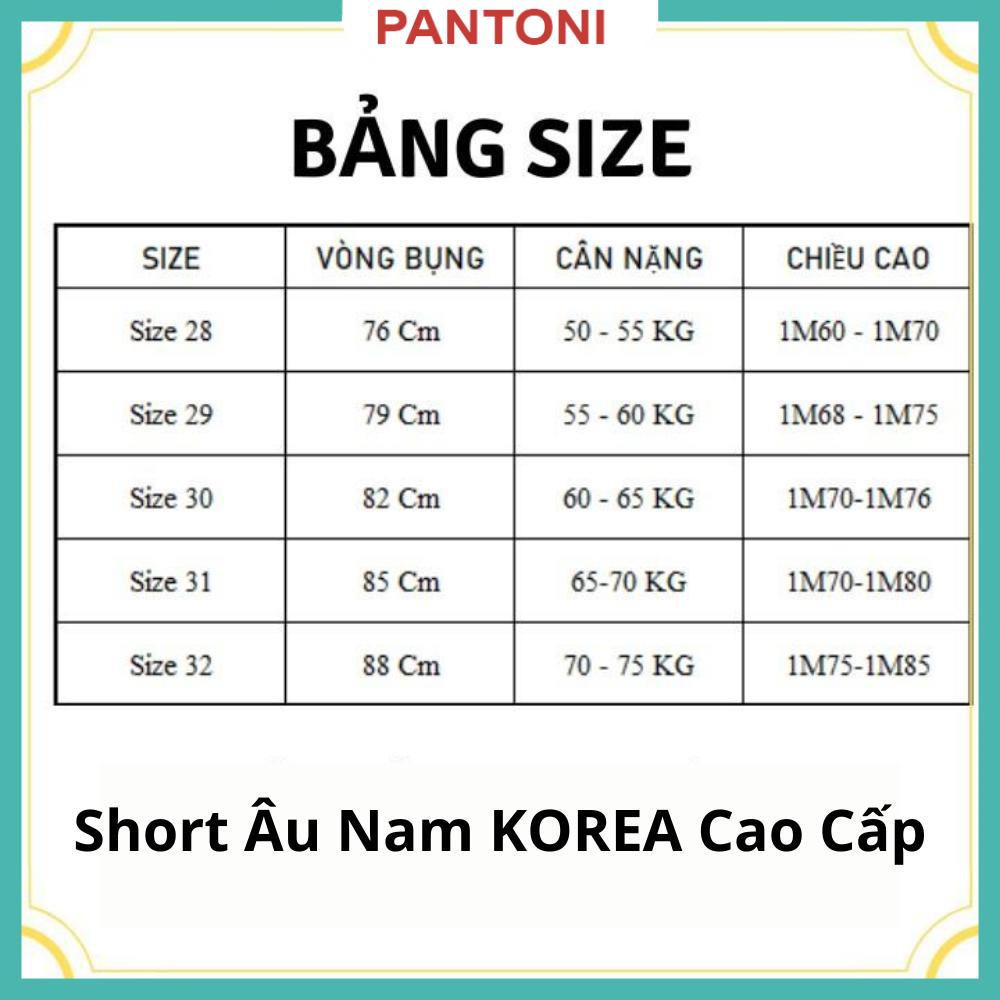 Quần short nam Hàn quốc chất vải âu cao cấp (BAO TEST KIỂM TRA) 6 màu